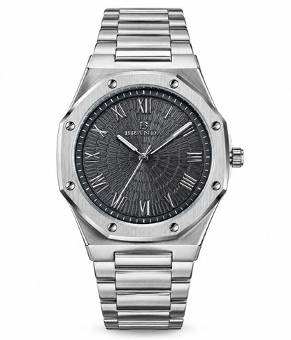 Montre Homme Octagon Argent